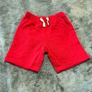 The Children's Place Bright Red Shorts with Cream Drawstring